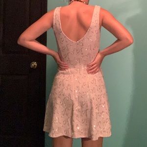 rose gold / sequenced dress